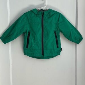 GAP Toddler Vibrant Green Jacket w/ Jersey lining, raincoat type